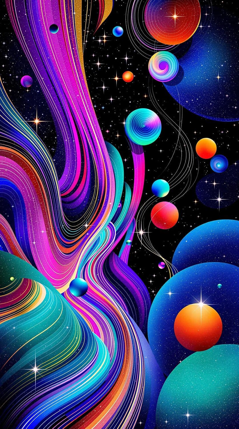 Neon Cosmic Voyage