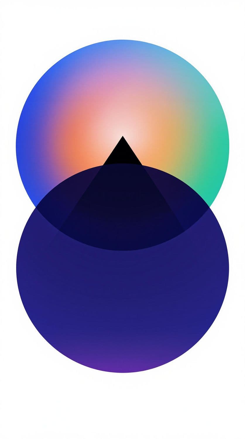 Symmetrical Circles with Gradient