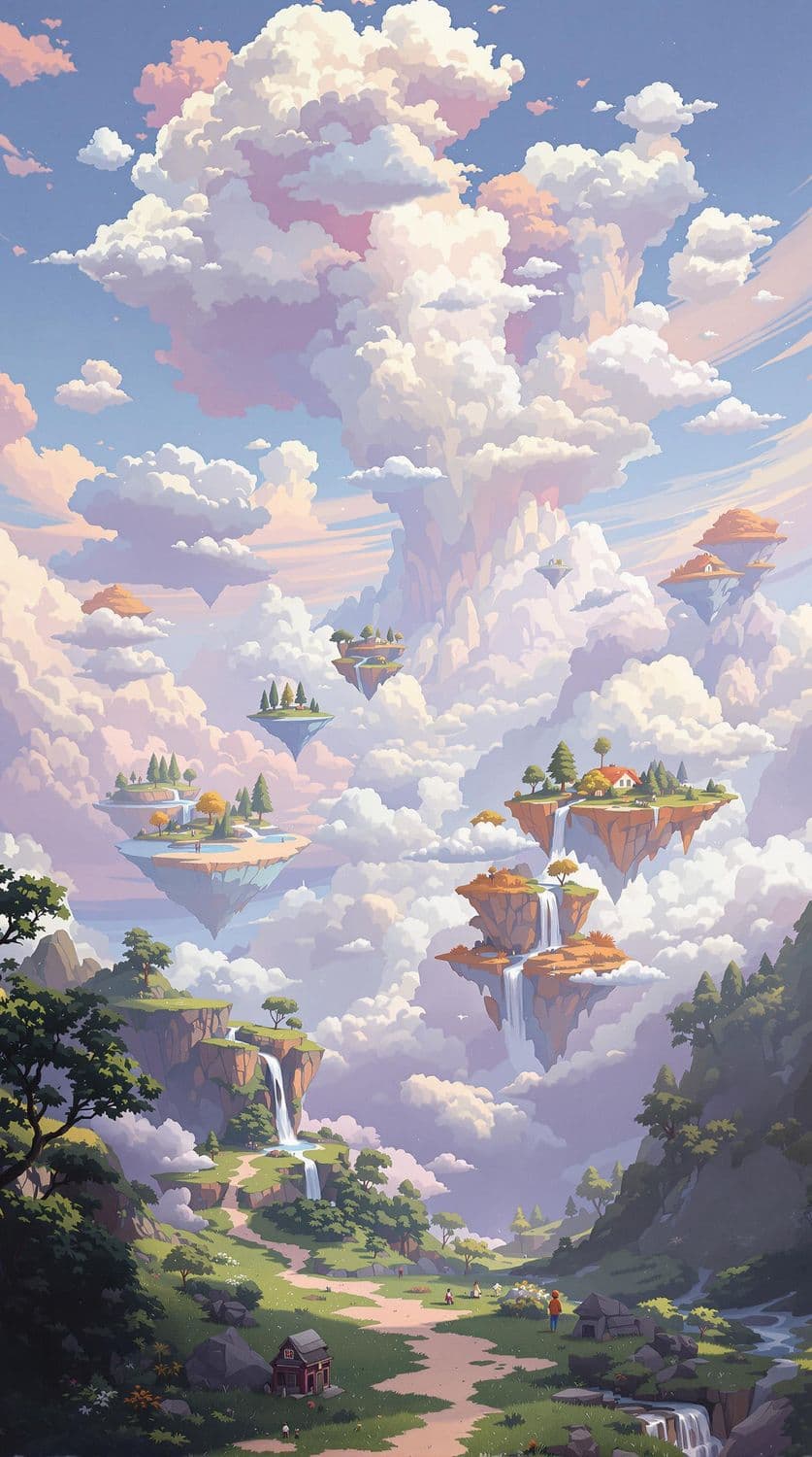 Dreamscape with Floating Islands