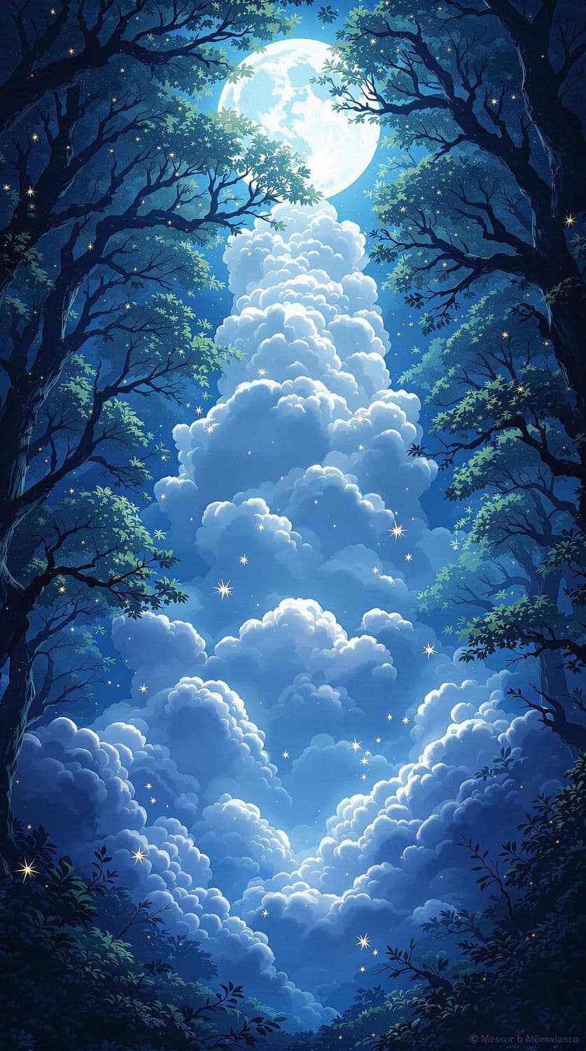 Moonlit Enchanted Forest