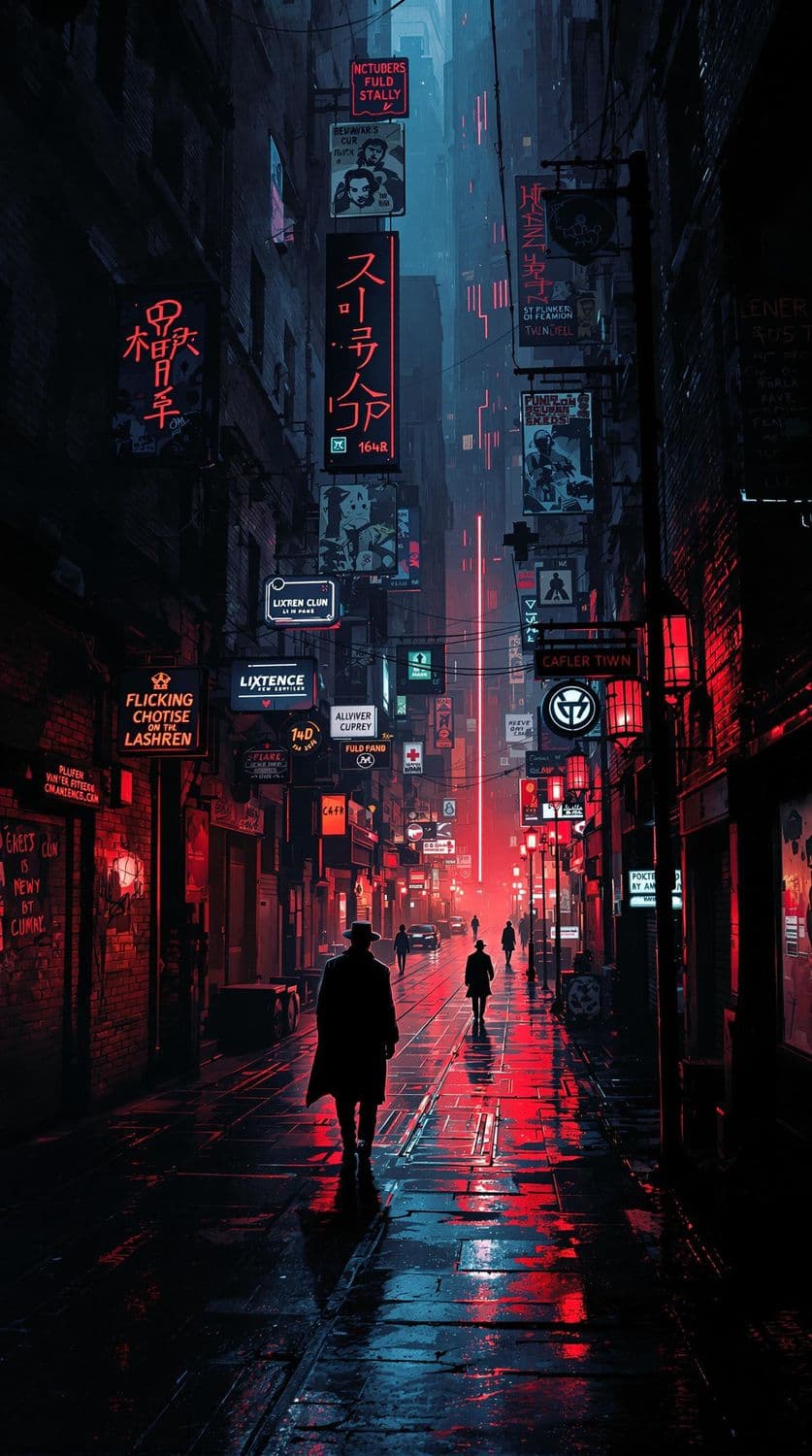Mysterious Cyberpunk Alley