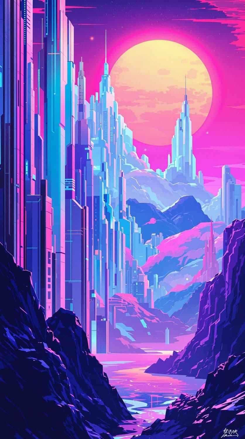 Futuristic City Glow