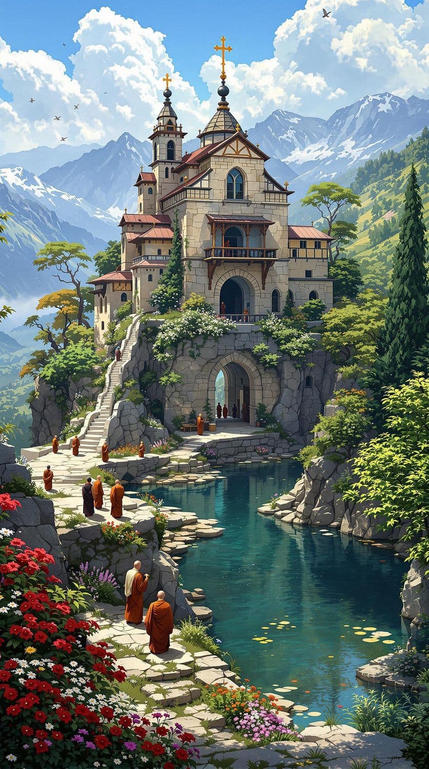 Hilltop Monastery Retreat