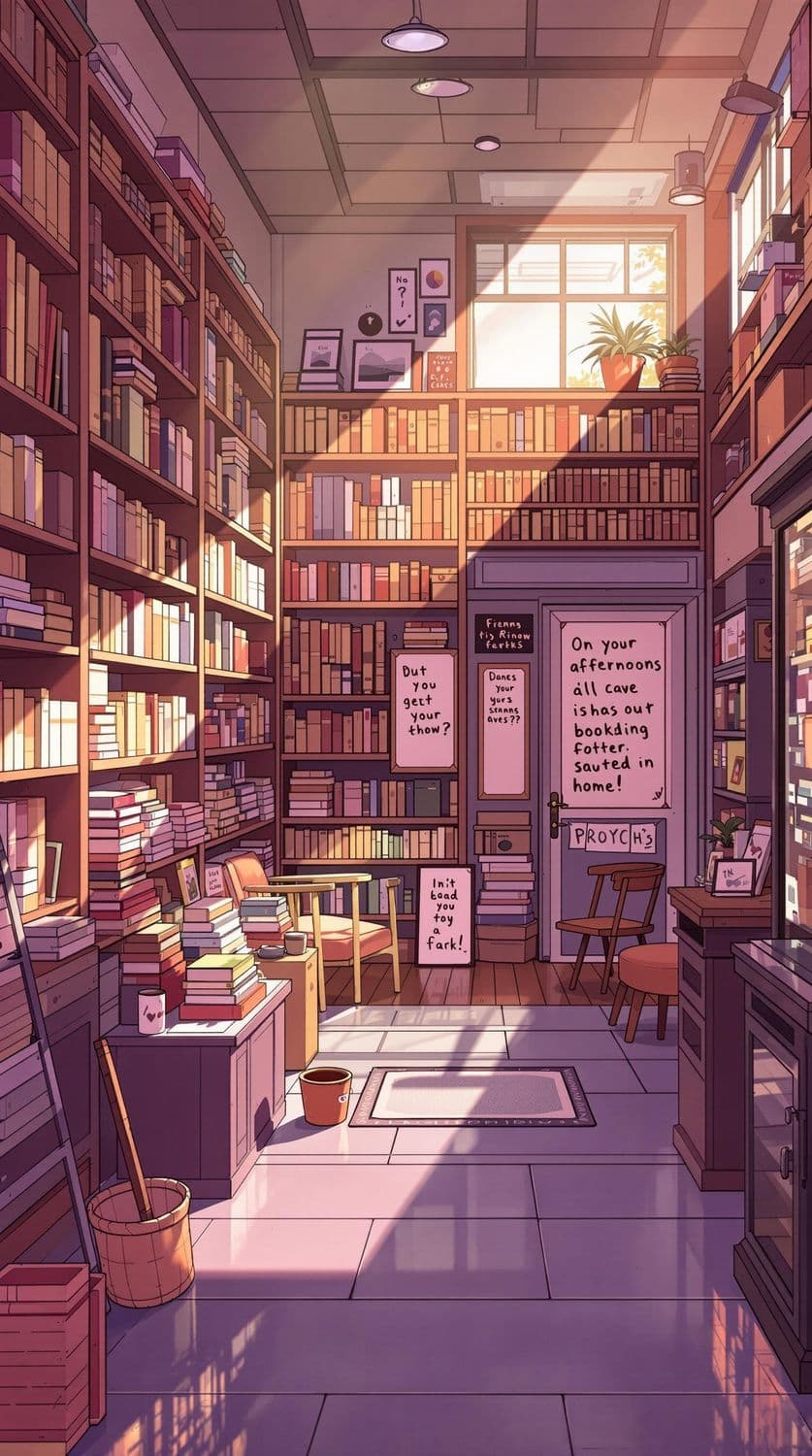 Cozy Bookstore Afternoon