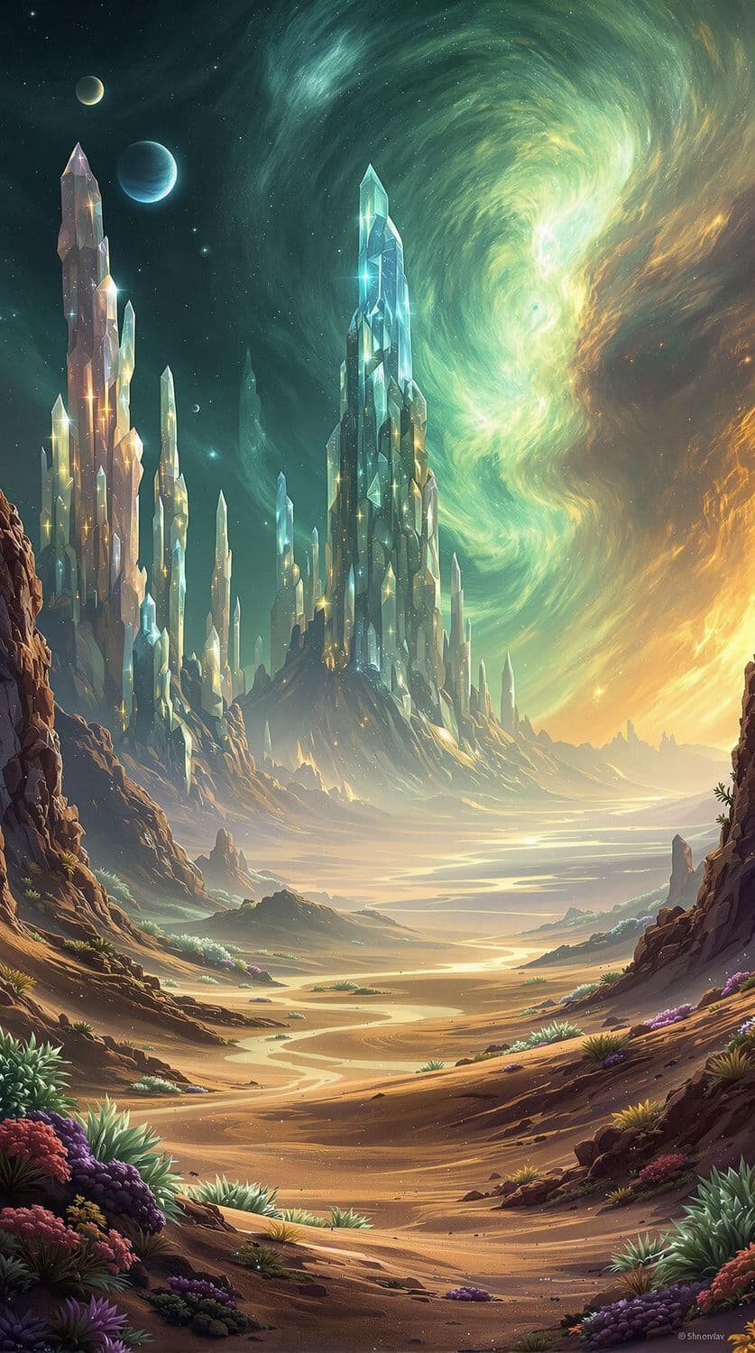 Crystalline Alien World