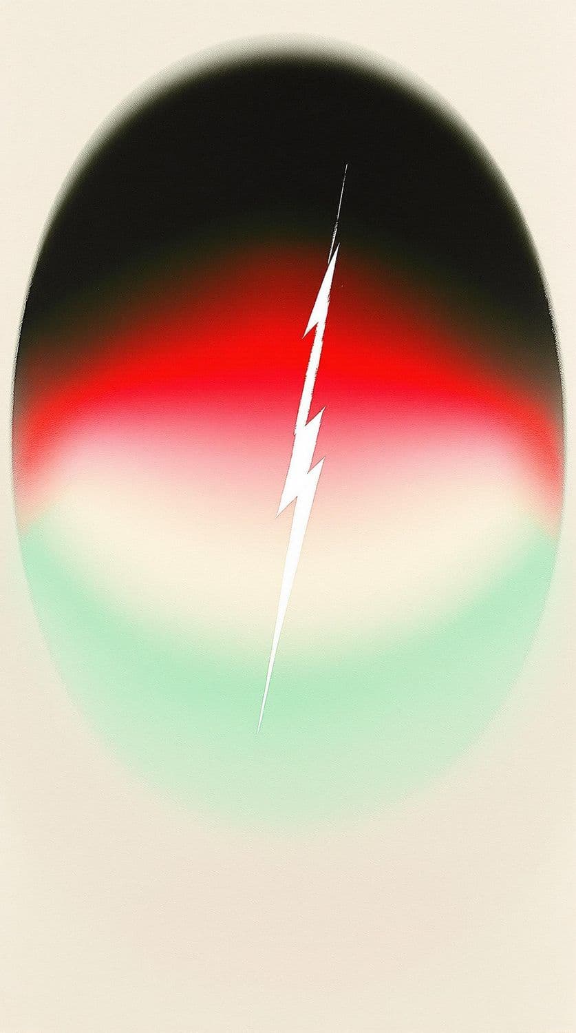 Green to Mint Gradient with White Lightning