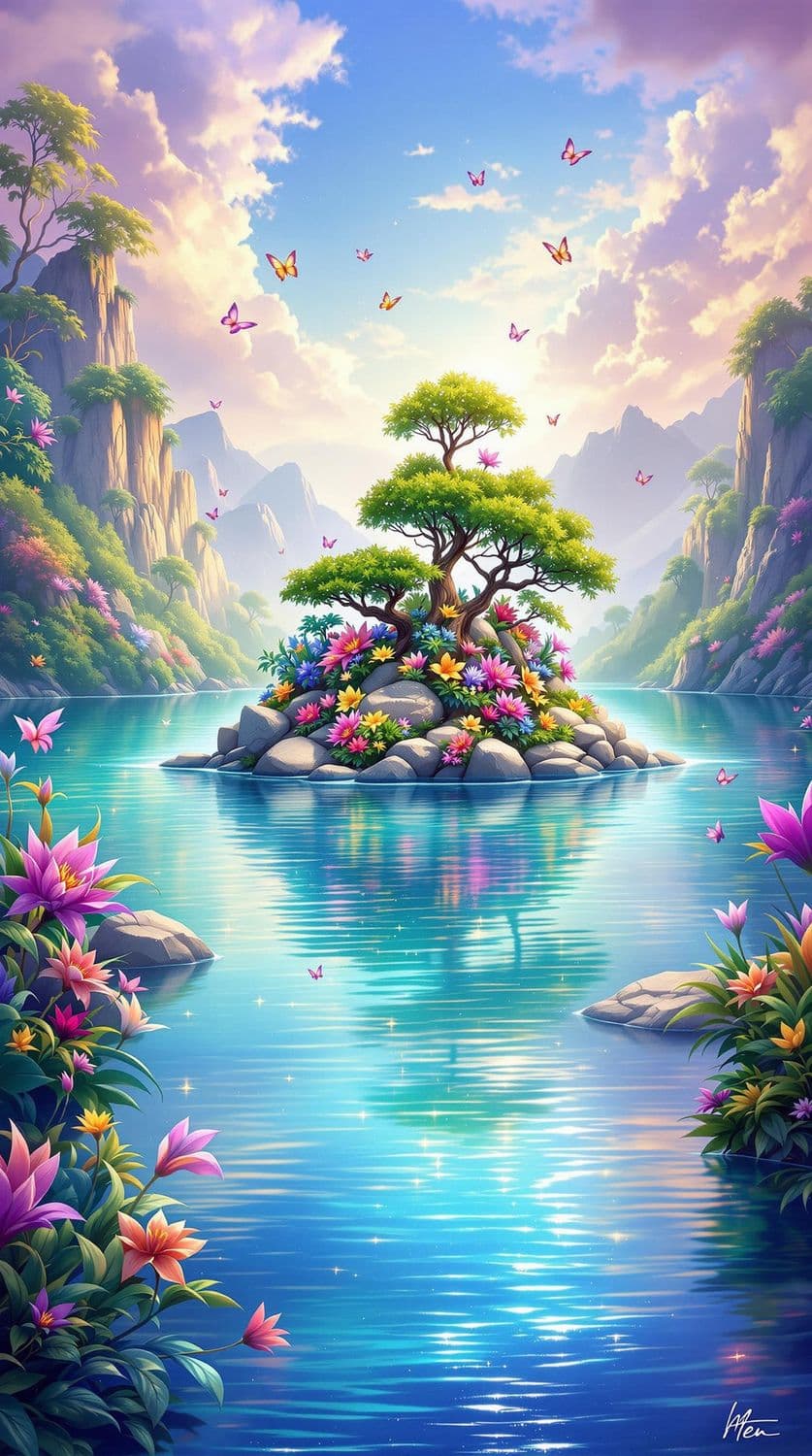 Island of Blossoms and Butterflies