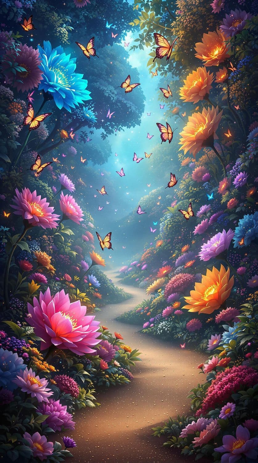 Enchanted Glowing Garden