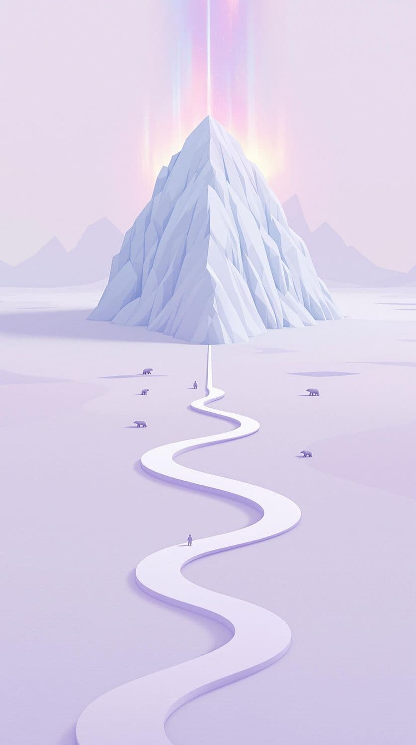 Serene Arctic with Iceberg