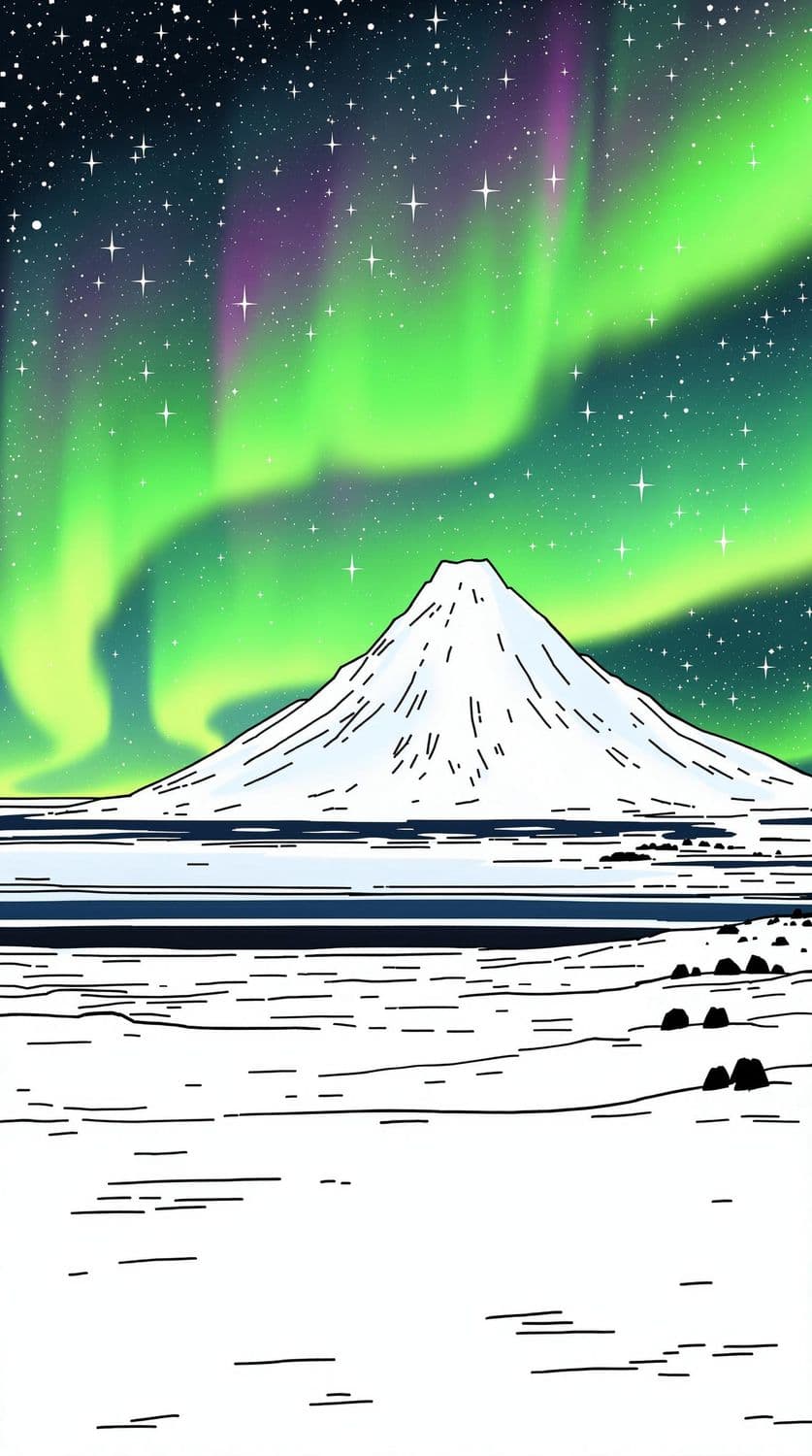 Aurora Over Arctic Plains