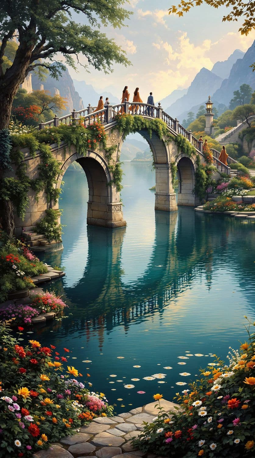Lakeside Stone Bridge