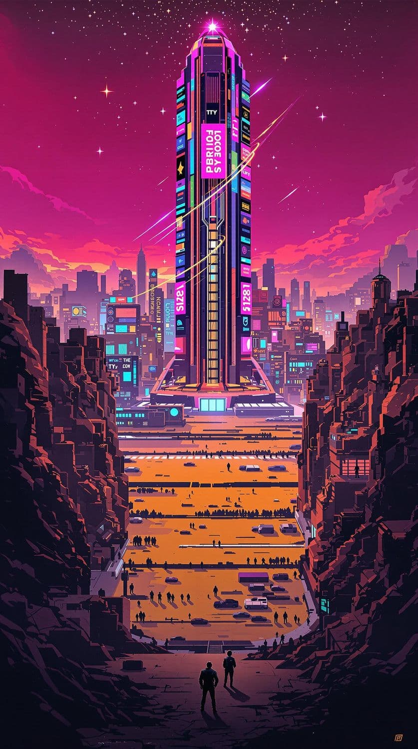Futuristic Cityscape Skyscraper