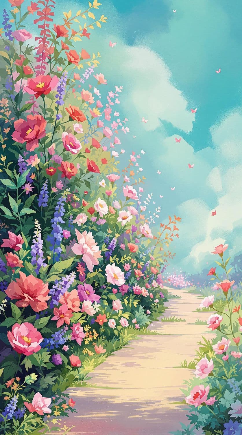 Whimsical Garden Pathway