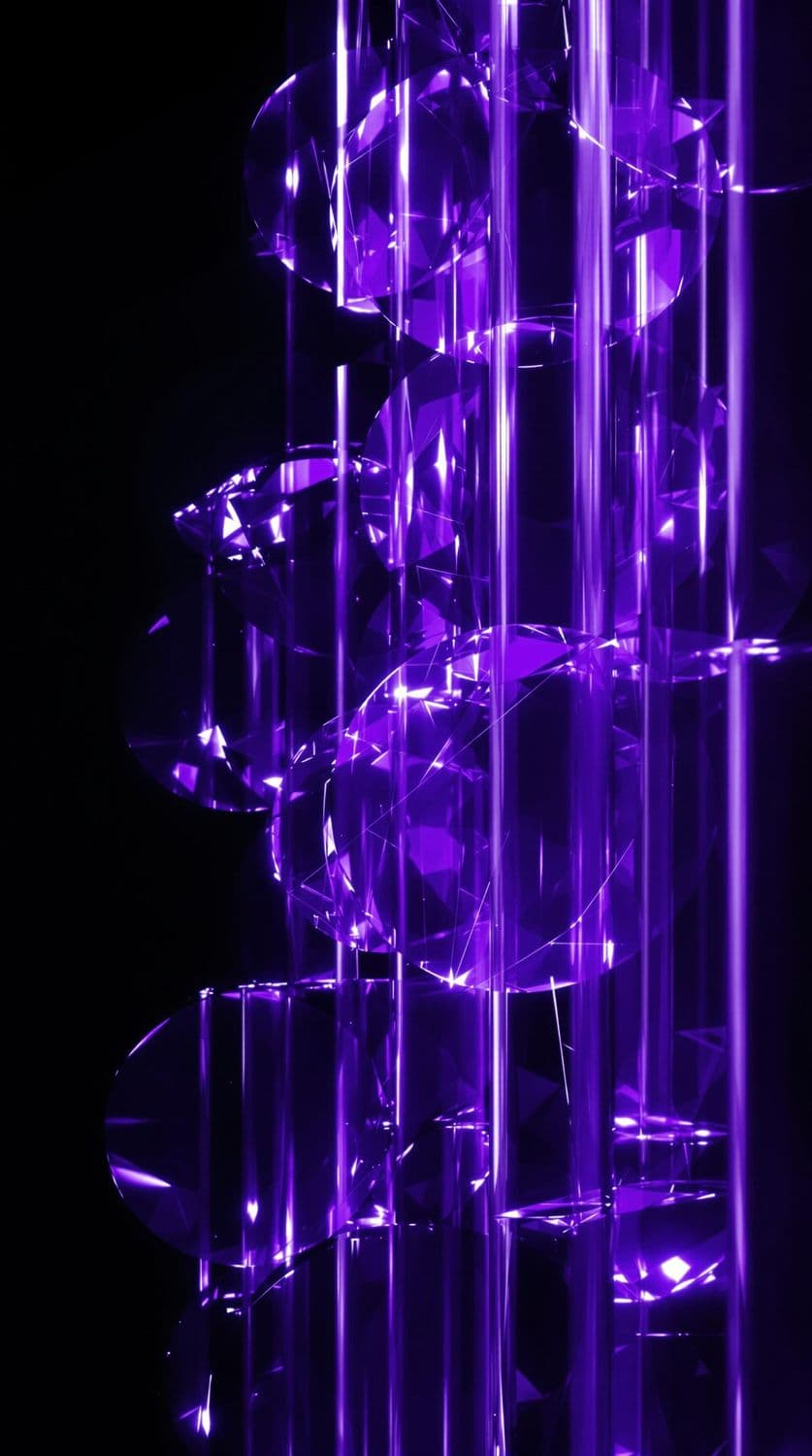 Violet Crystal Columns