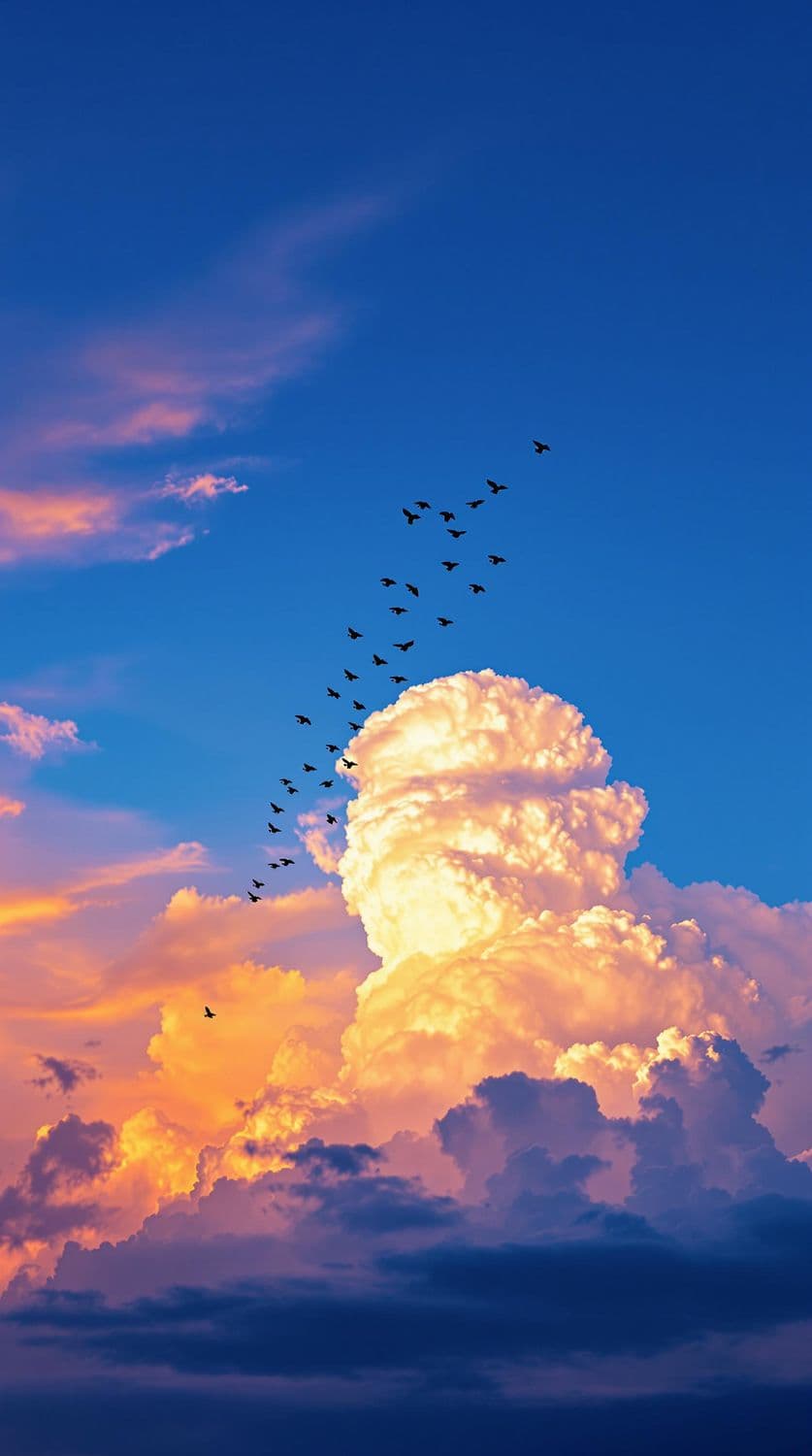 Golden Sunset Horizon