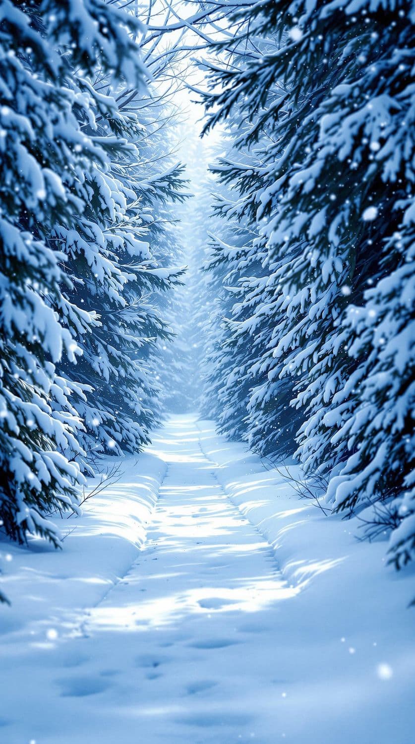 Picturesque Winter Path