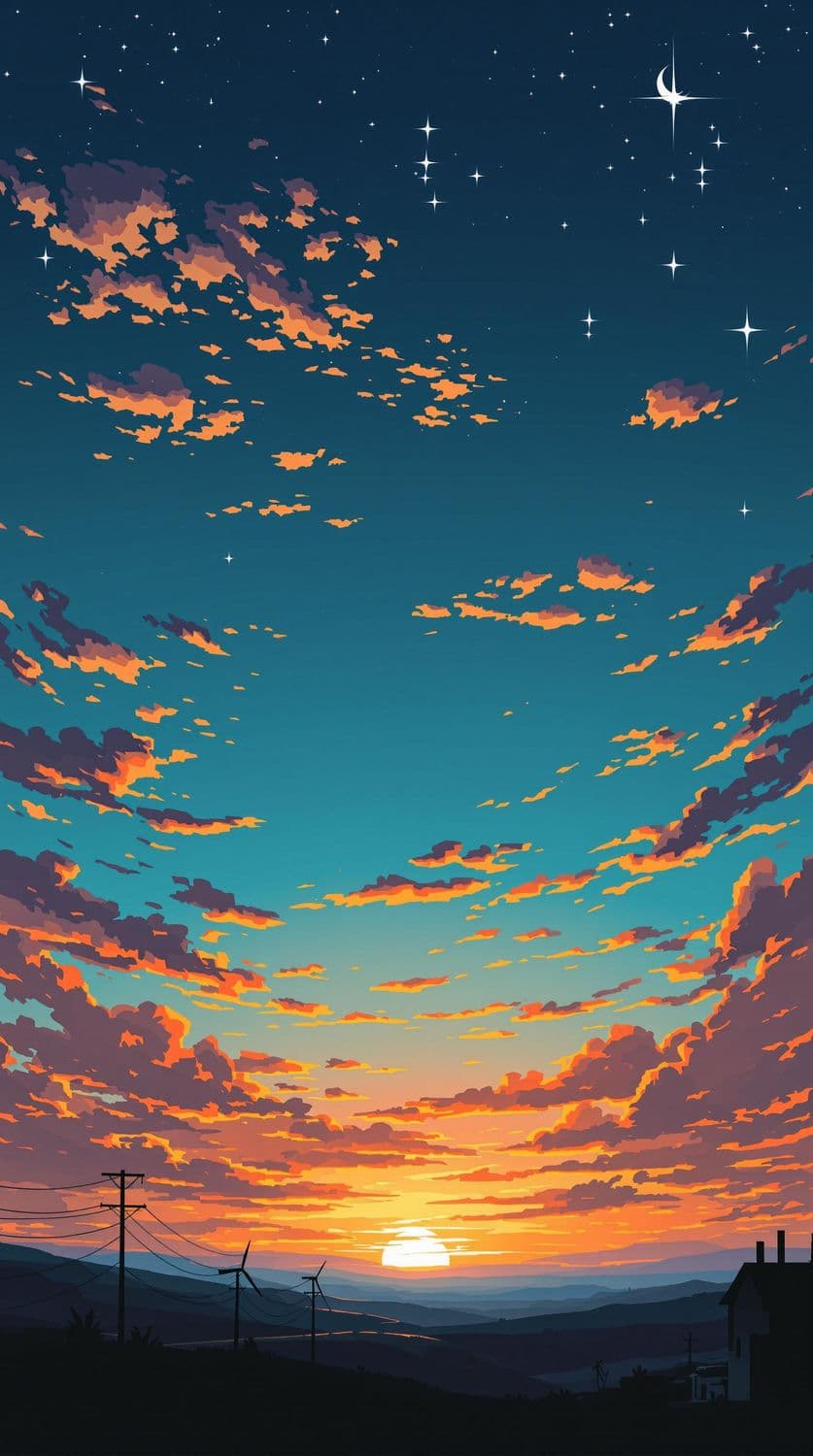 Evening Over Rolling Hills