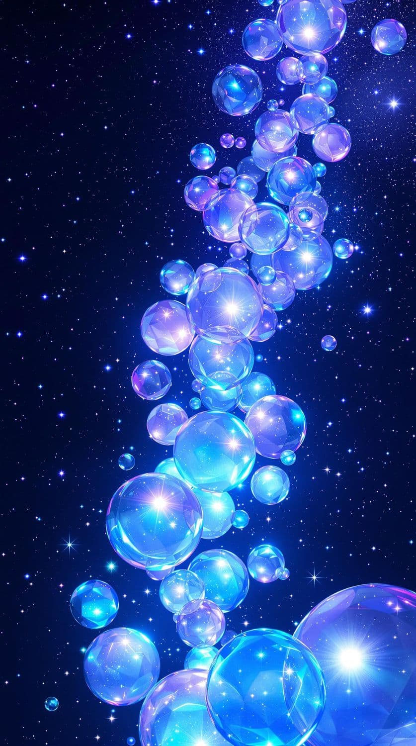 Celestial Orbs in Cosmic Dance