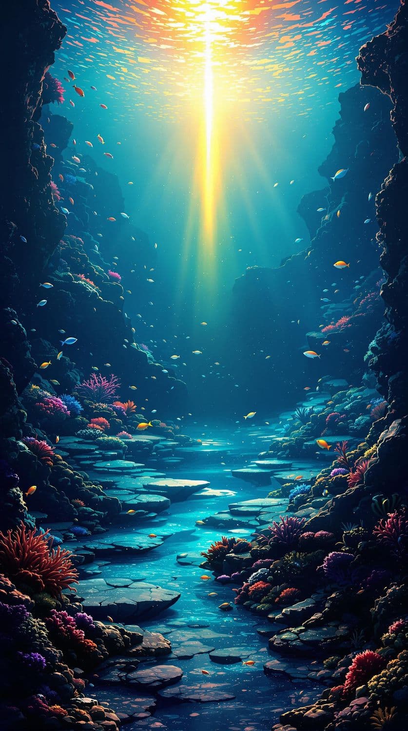 Sunlit Underwater Wonderland