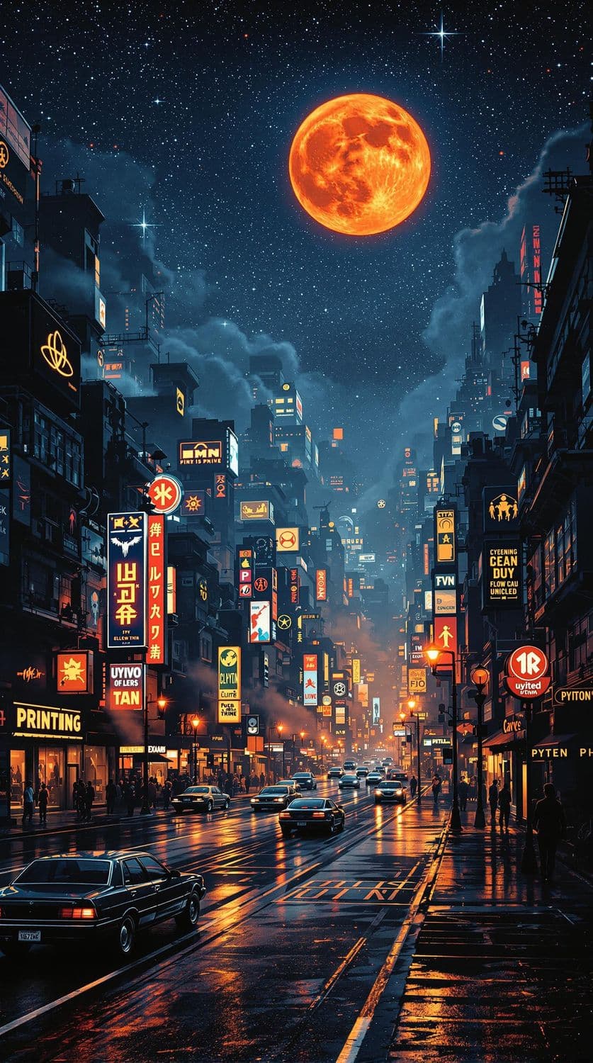 Dystopian Starry Night