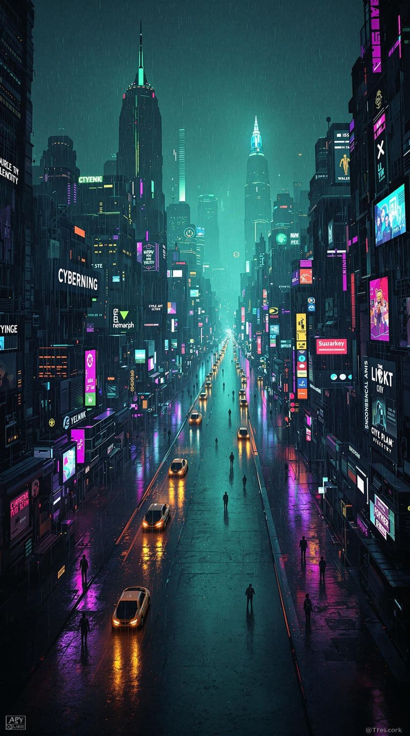 Cyberpunk Twilight Downpour