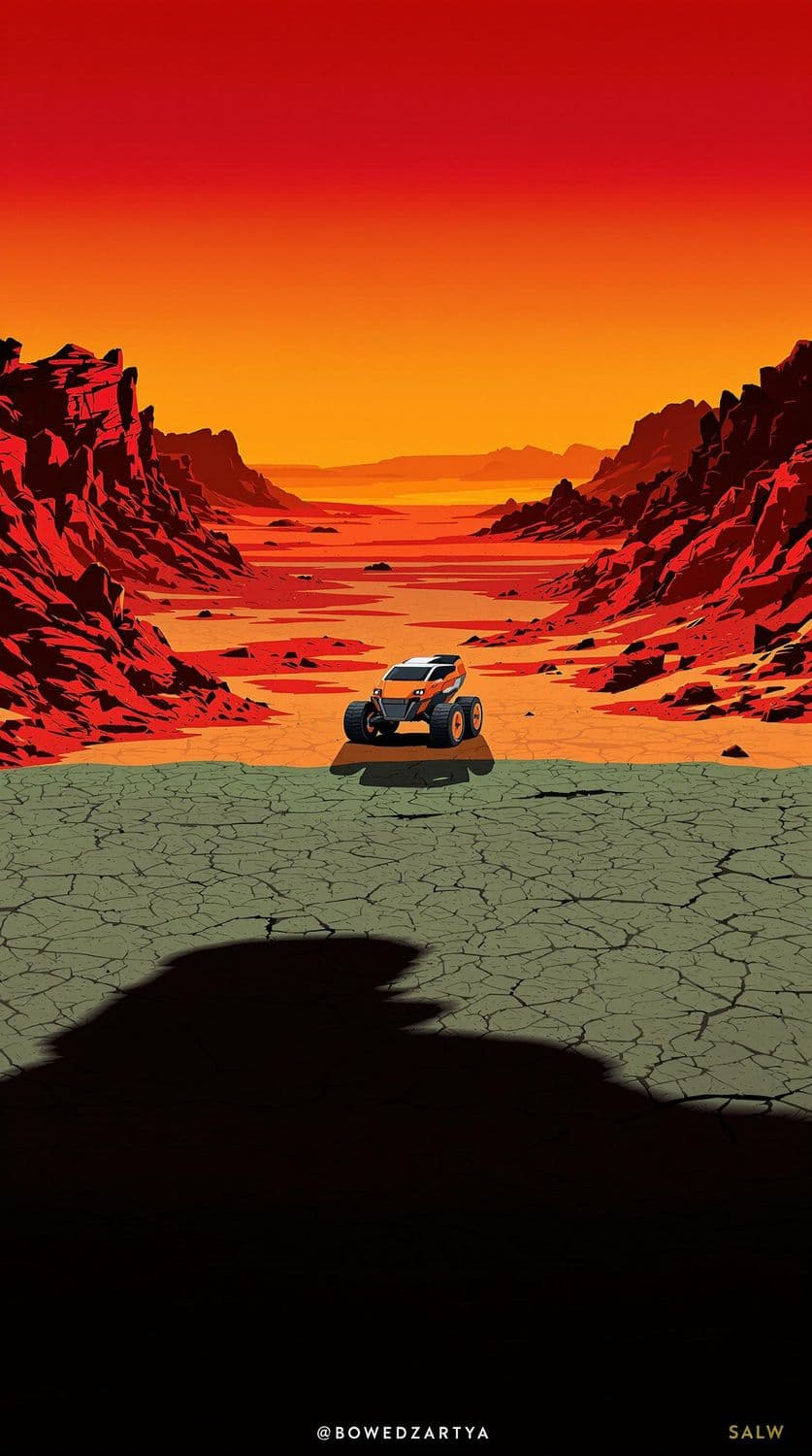 Dawn in the Alien Desert