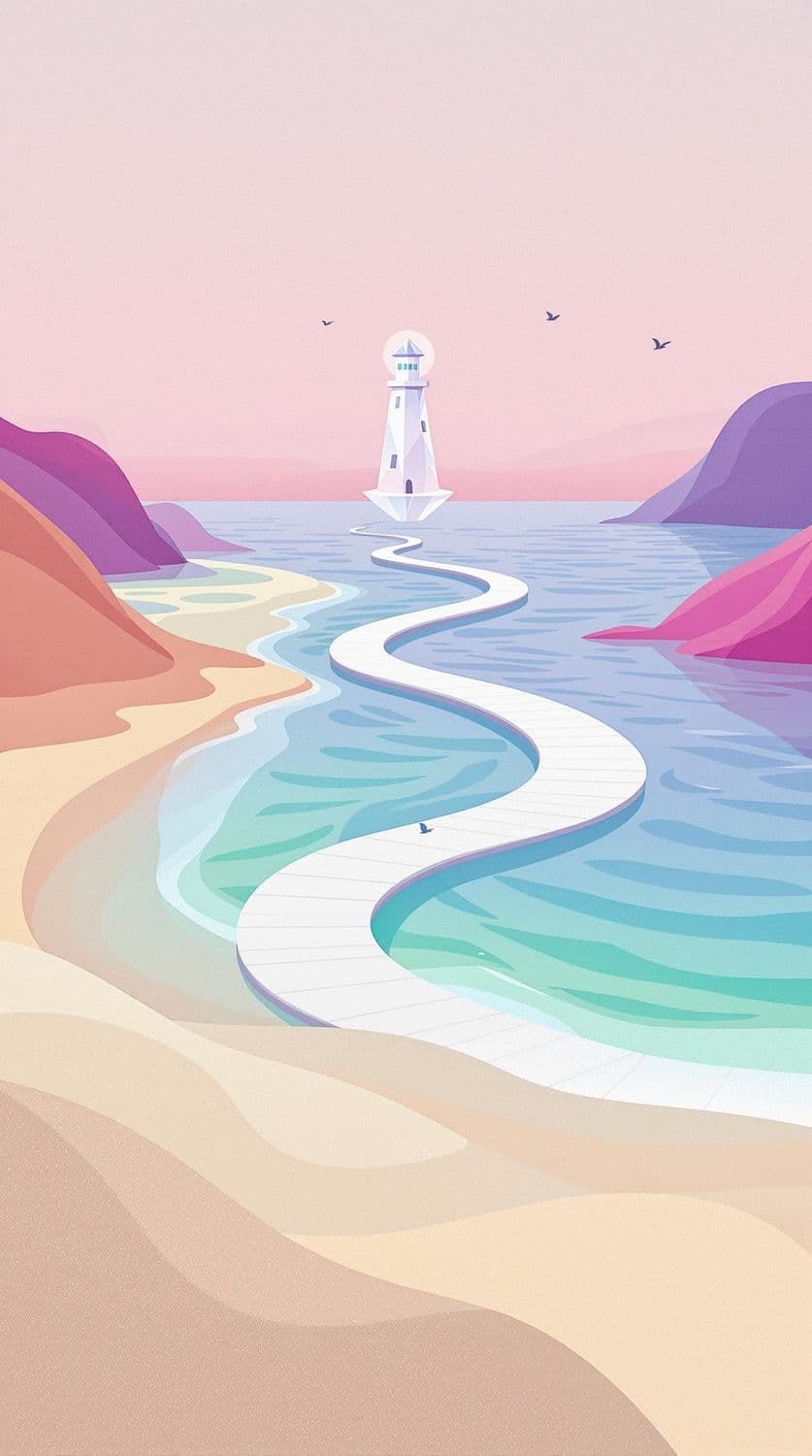 Floating Lighthouse at Twilight