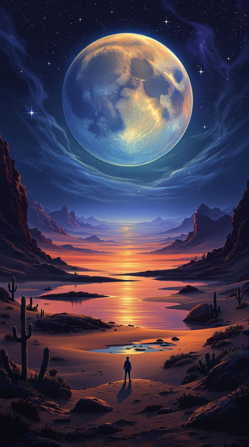Mystical Desert Night