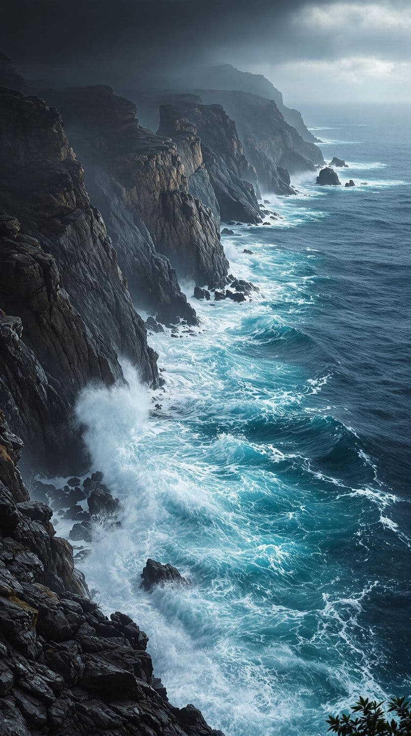 Dramatic Coastal Waves