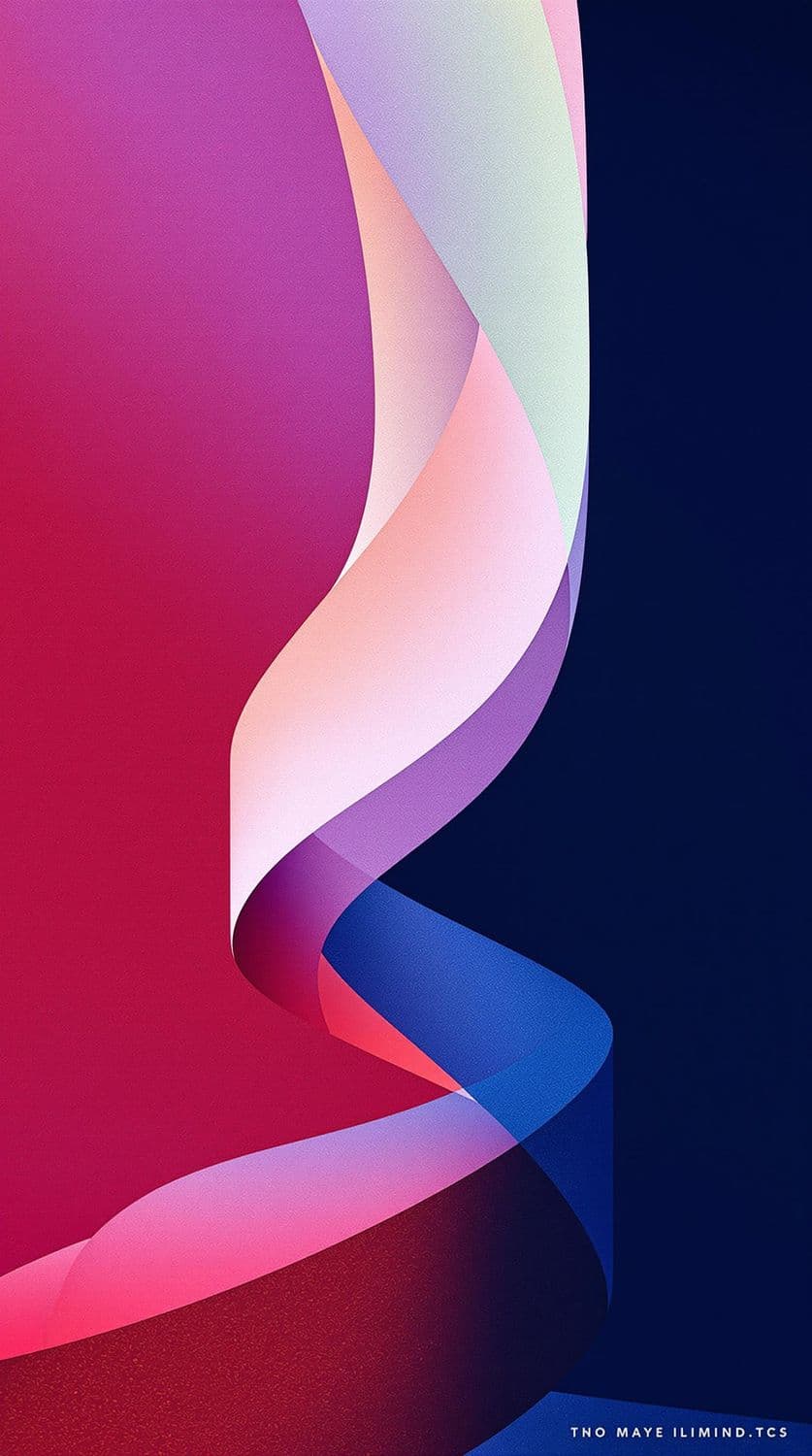 Vertical Cascade of Pastel and Rich Hues