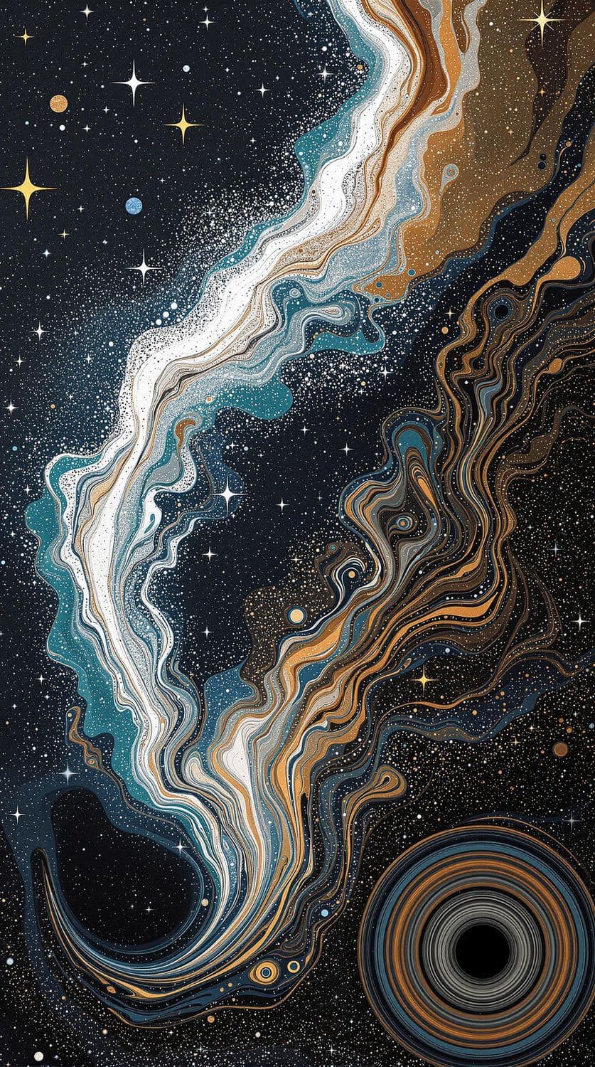Ethereal Cosmic Whirlpool