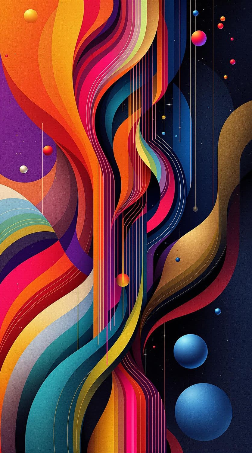 Spiraling Harmony in Abstract Form