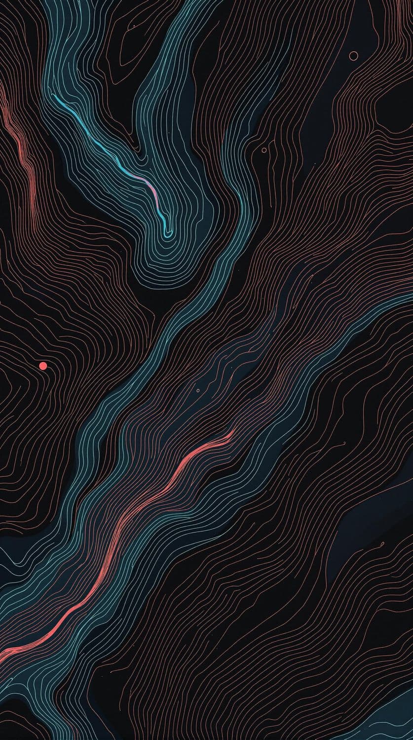 Radiant Coral Pathways