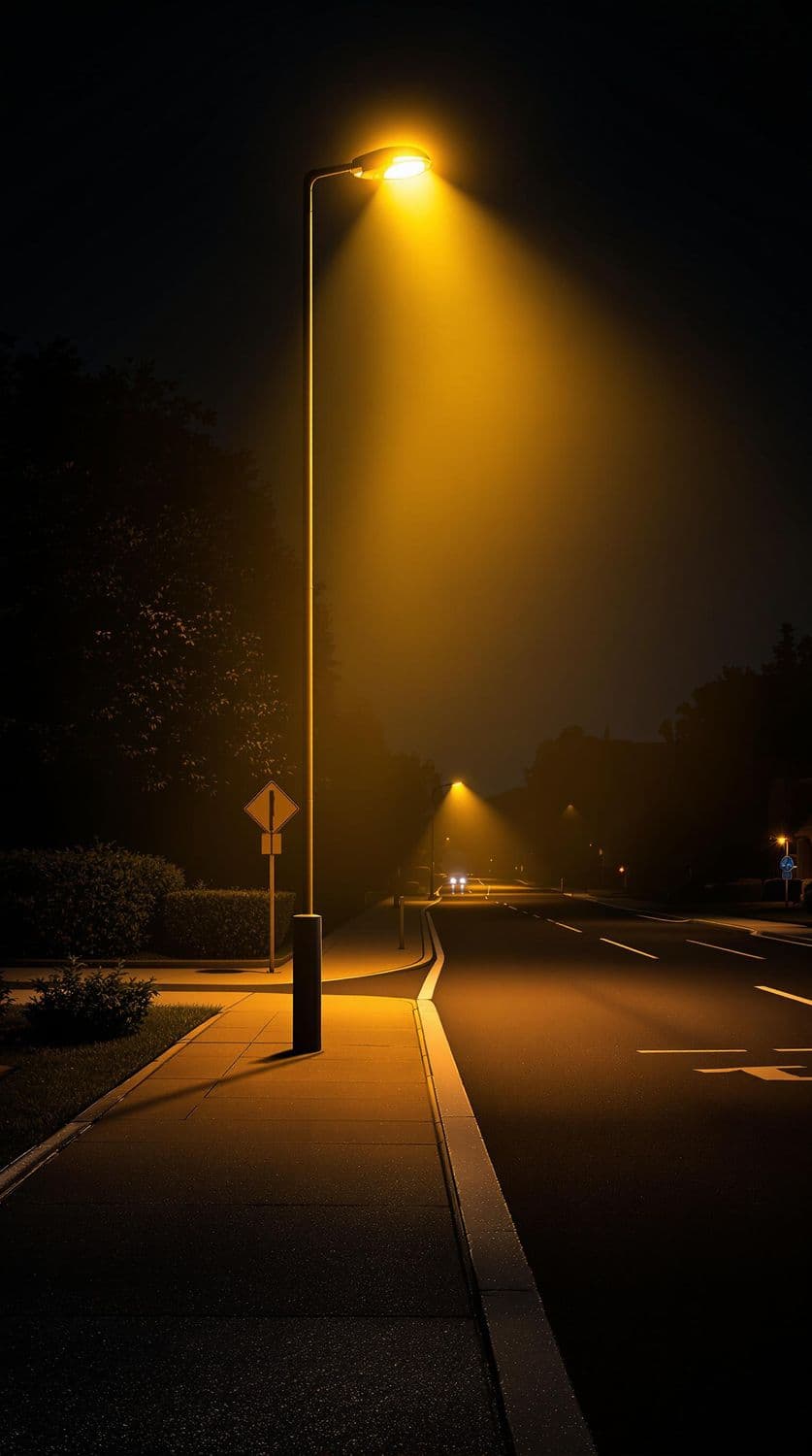 Silent Suburban Crossroad