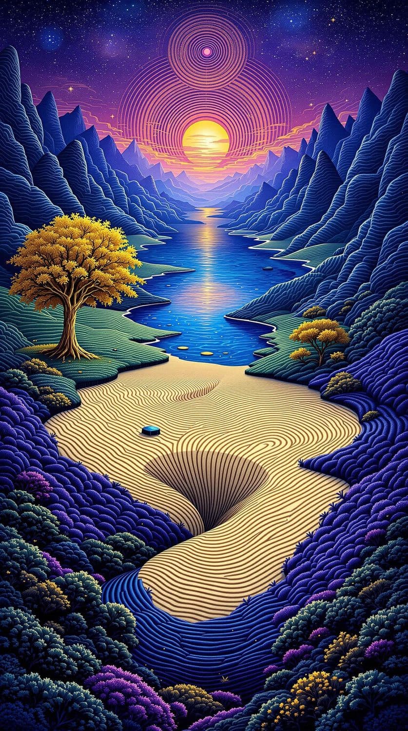 Mystical Sapphire Fields