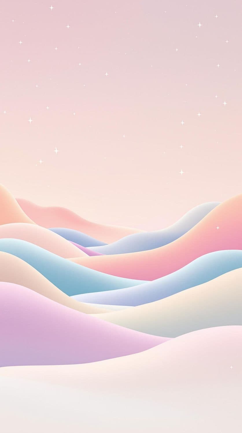 Whimsical Pastel Desert