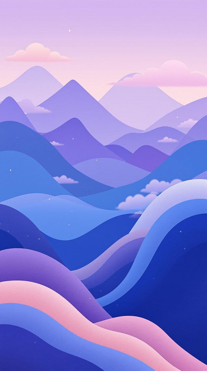 Misty Mauve Mountains