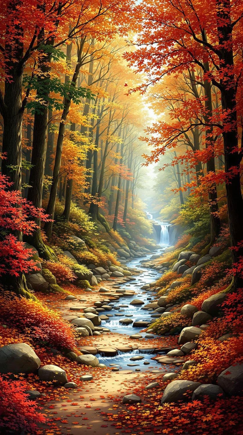 Enchanted Autumn Pathway