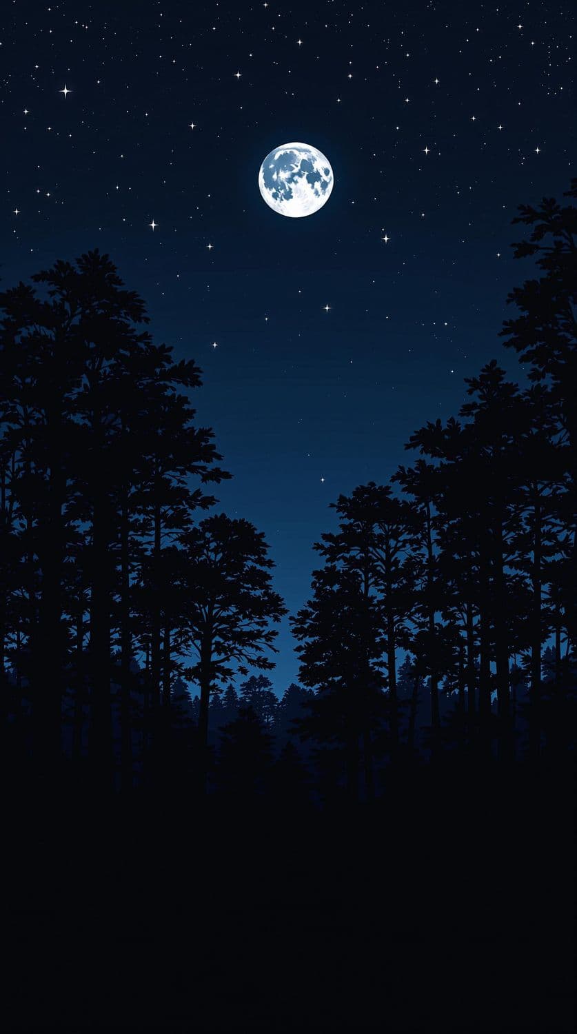 Moonlit Forest Clearing