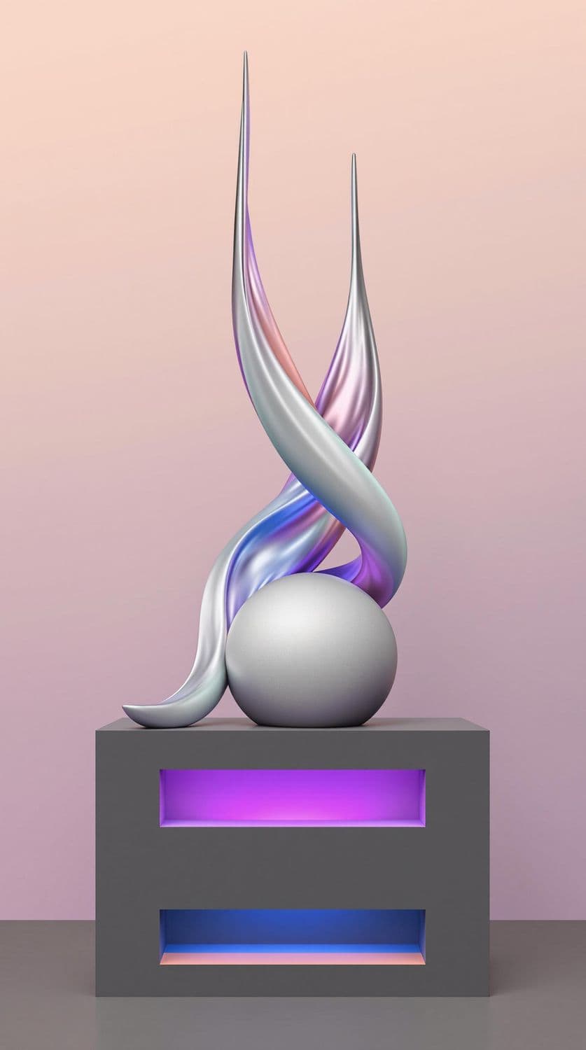 Sleek Abstract Sculpture