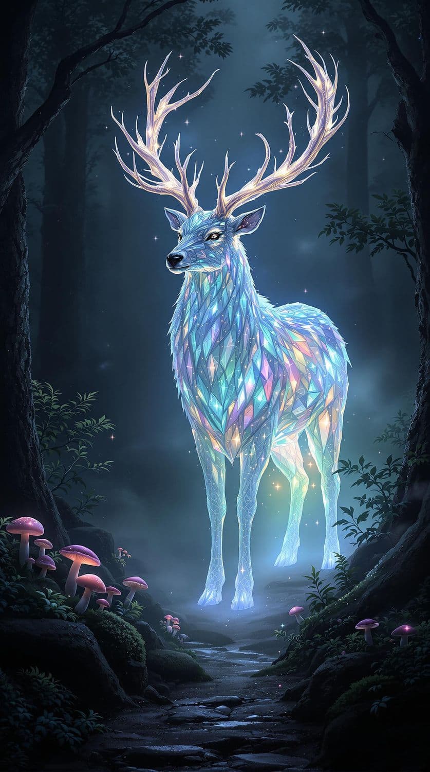 The Crystal Antlered Stag