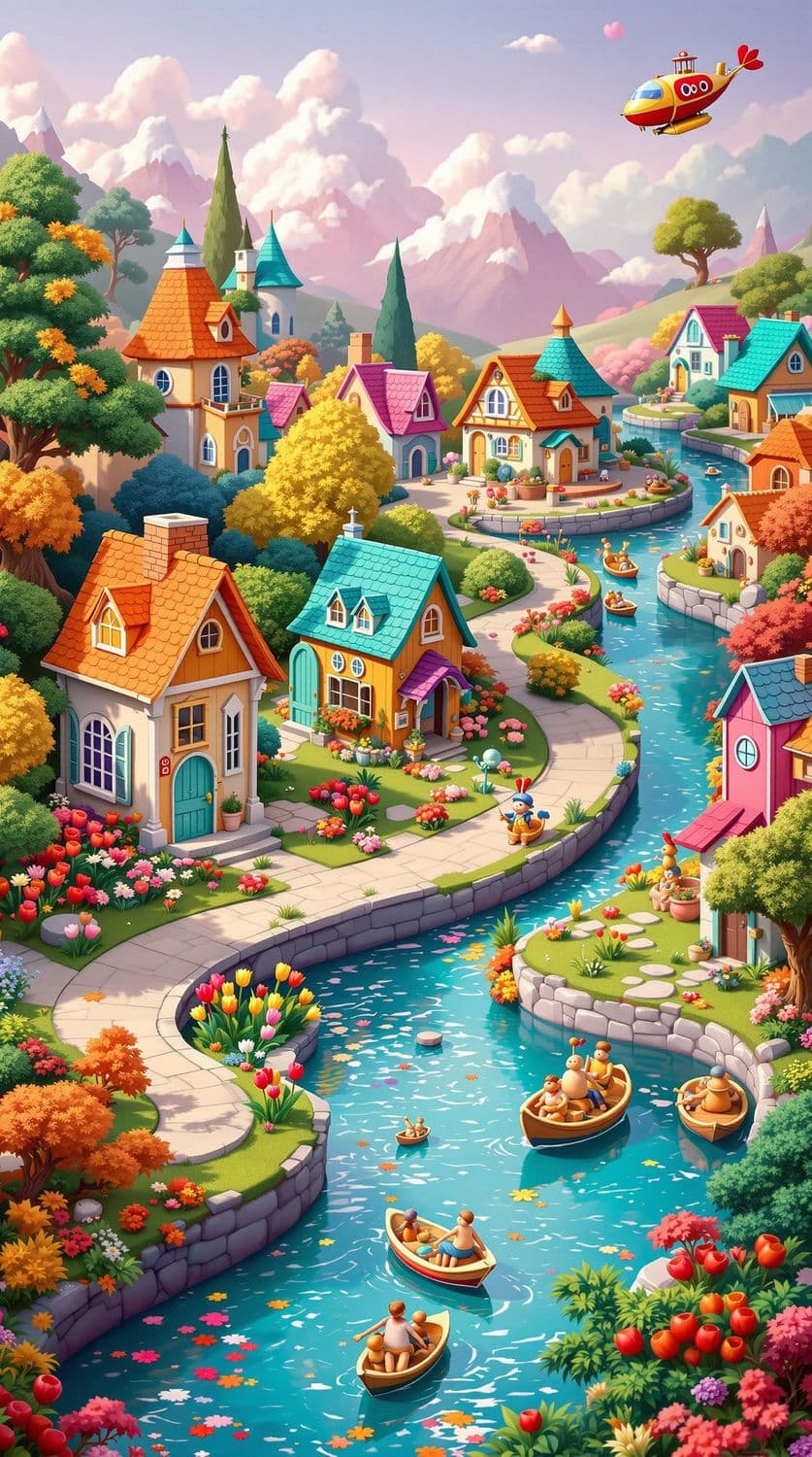 Enchanting Village with Storybook Charm