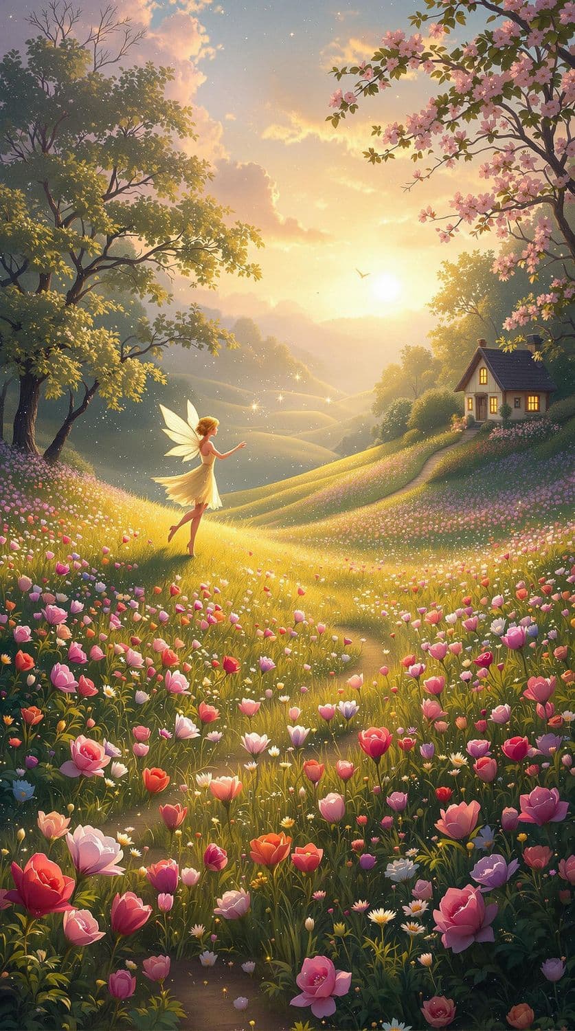 Dawn in the Enchanted Meadow