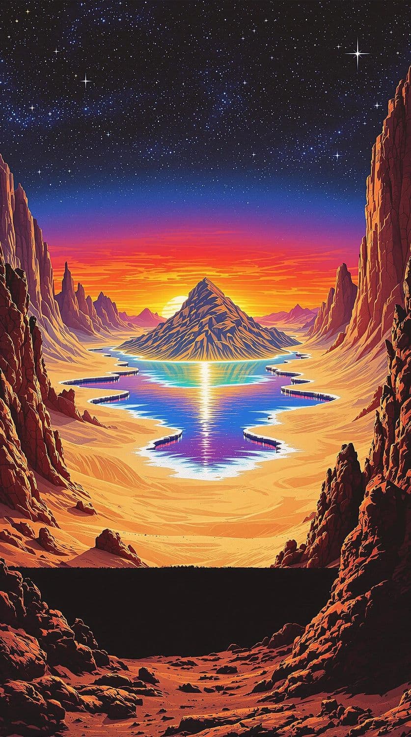 Galactic Desert Oasis