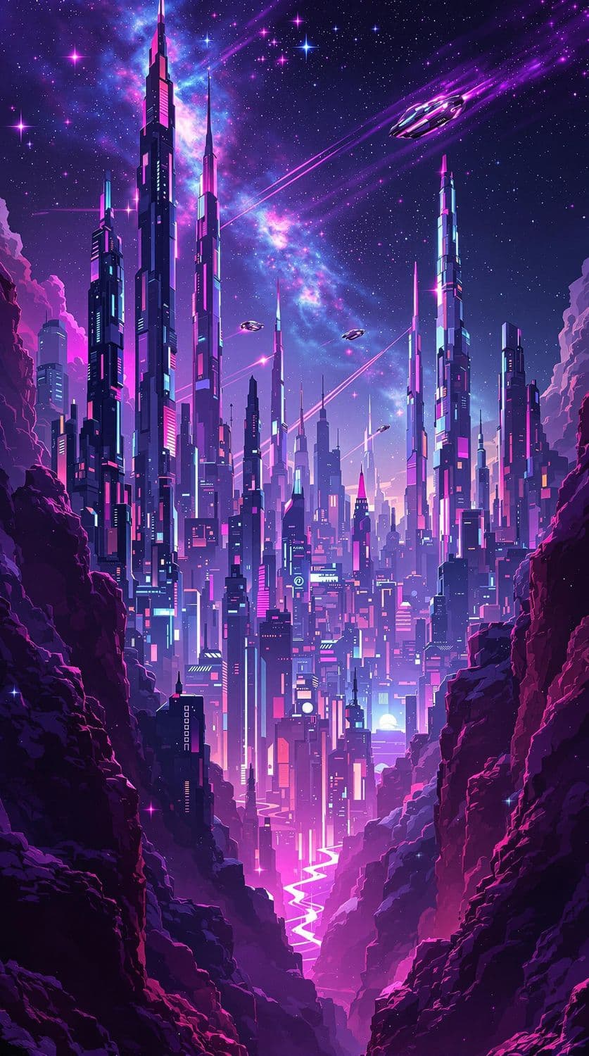 Neon Skies of the Future