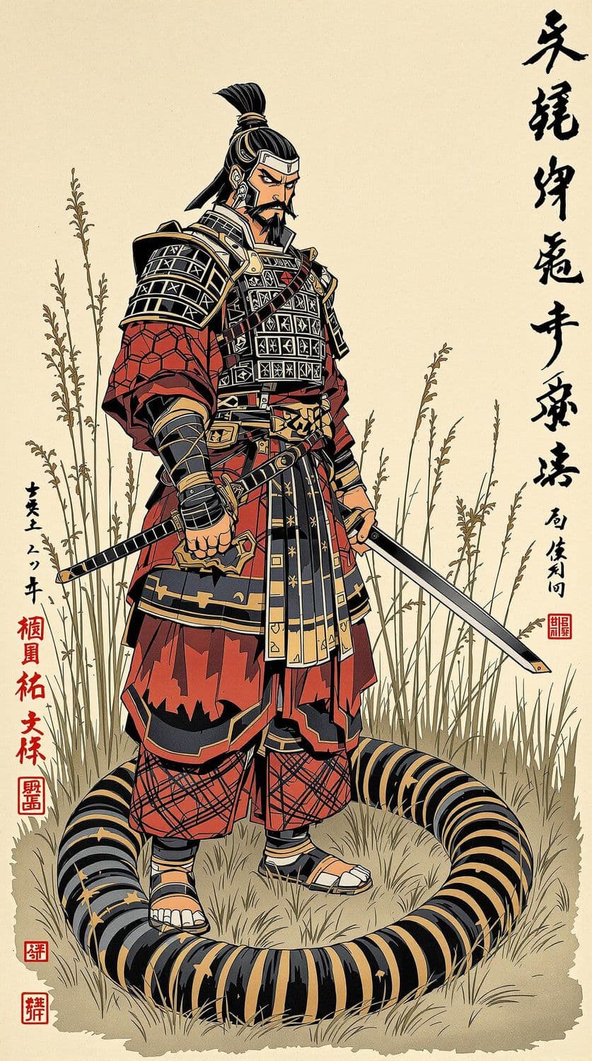 Samurai in the Field of Grasses