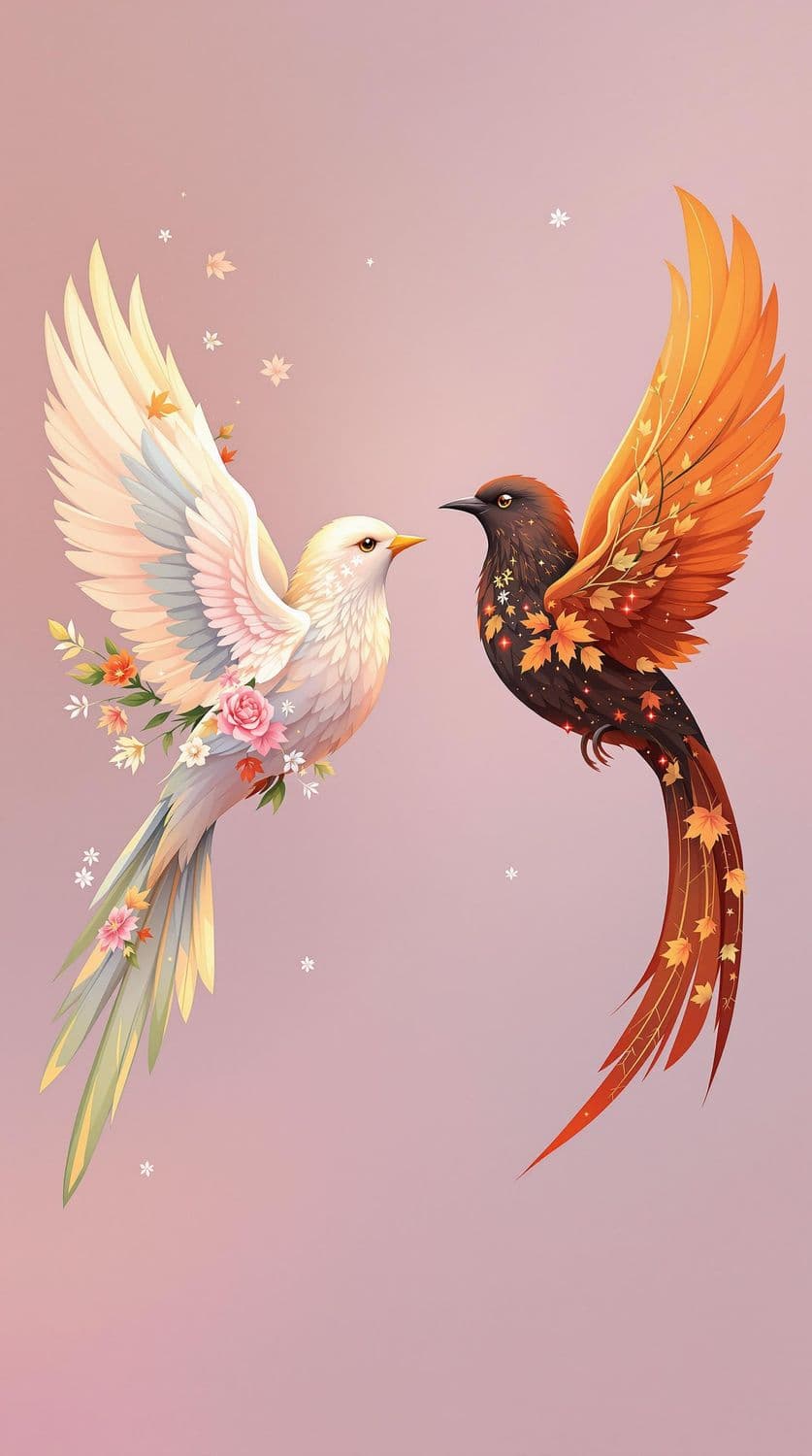 Seasonal Birds of Spring and Autumn