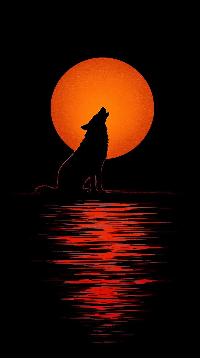 Howling Wolf and Orange Sun