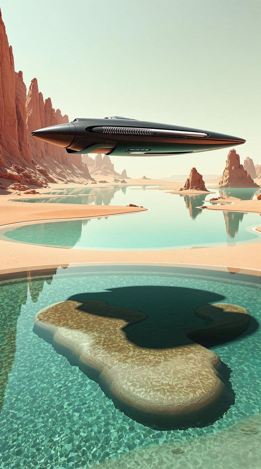 Desert Oasis Spaceship