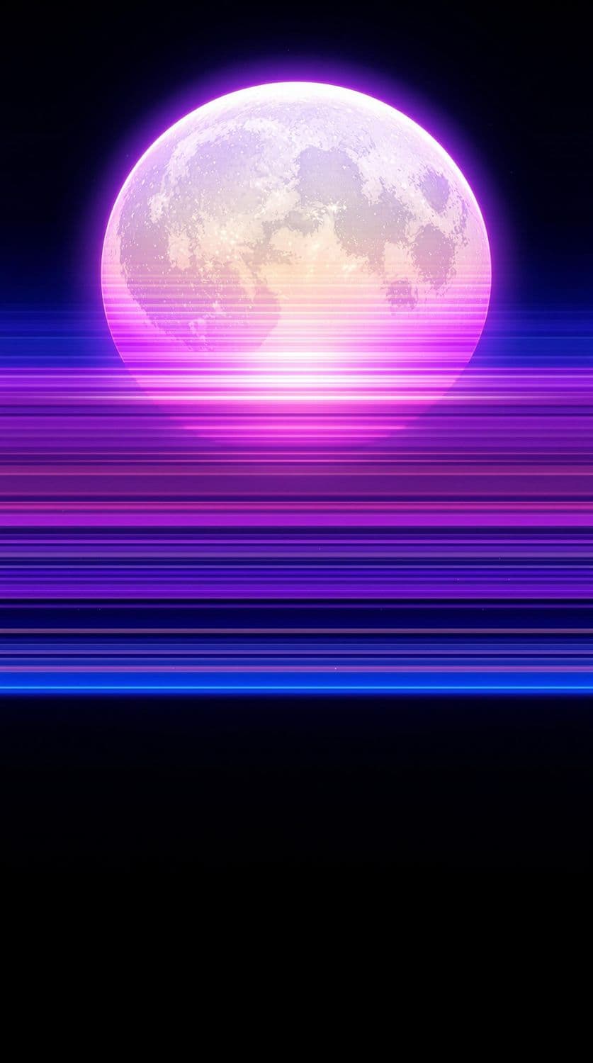 Neon Moonrise